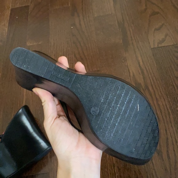 Made in Italy genuine leather wedge Sandals - Picture 4 of 8